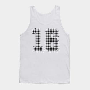 Plaid Number - 16 - Dark Tank Top